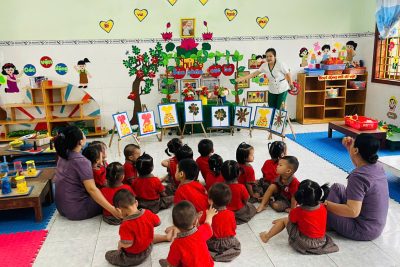 Hoạt động chơi ở các góc ở nhóm trẻ A